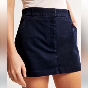 NWT Abercrombie Navy Mini Skort Size S
